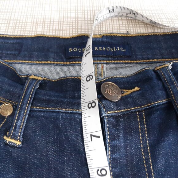 Rock & Republic Women's Berlin Skinny Jeans Size 10 Dark Wash Blue Rx Denim. - Picture 12 of 15